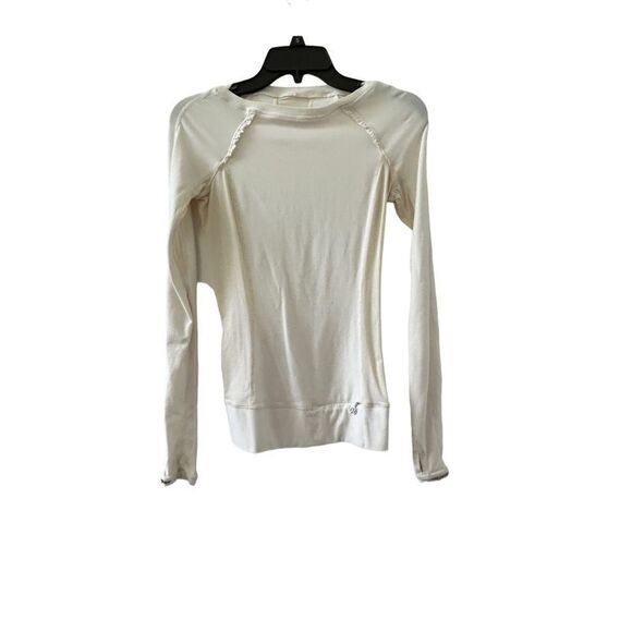 Lululemon Full Tilt Long Sleeve Pullover Activewear Top Women's Size 2 White - Picture 1 of 7